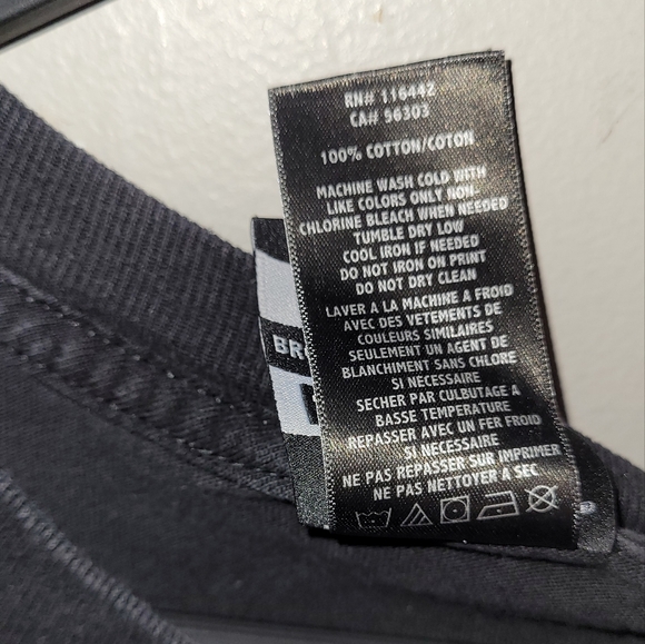 Broken promises Large HEAVYWEIGHT FEELED GUIDE TEE BLACK roses - Picture 8 of 9